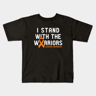 LEUKEMIA ORANGE RIBBON WARRIORS Kids T-Shirt